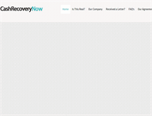 Tablet Screenshot of cashrecoverynow.com